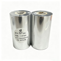 Pita Resin Lilin Daya Rekat Tinggi Pita Transfer Termal TTR Anti Gores untuk Label Sintetis PP PET Efek Pencetakan Stabil