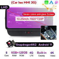 Android11 12.5 ''1920*720 8 + 256G Vidéo pour Audi Q5 avec MMI 3G Car Radio DSP Built-in Car play Auto Car DVD Player no DVD