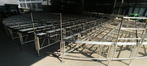 Escenario Móvil para Conciertos, Eventos y Bodas, Fácil de Instalar, Antideslizante, de Madera Contrachapada, con Altura Ajustable, en Venta - Product Image 6