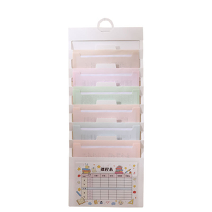 Nhà Máy bán hàng trực tiếp 6 có thể tháo rời Poly treo thư mục tập tin <span class=keywords><strong>PP</strong></span> Chất liệu lớp học tổ chức và lưu trữ tổ chức - Product Image 1