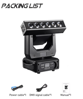 6*20W Beam LED avec Strobe Moving Head, contrôleur DJ Disco, lampe LED RGBW 4 en 1, tête mobile XYZ, rotation infinie