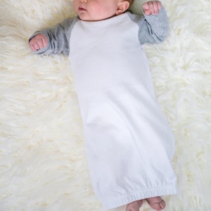 Newborn Baby Customized Color Blocked Sleeveless Summer Unisex Sleeping <b>Bag</b> Skirt with Button Closure Polyester/Cotton - Product Image 5