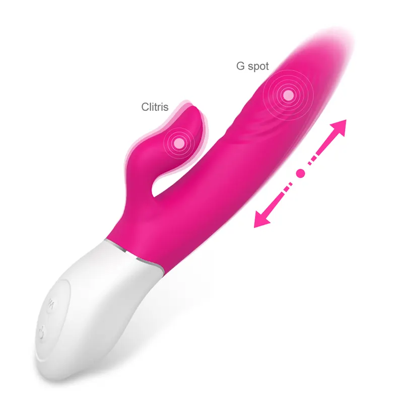 Flirt finger machen Magnetic Impact Vibrator 9 verschiedene Frequenz Sexspielzeug Dildo Doppel motor Vibrator für weibliche Masturbation