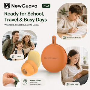 Earplugs for School Kids Focus Noise Reduction <strong>Ear</strong> <strong>Plugs</strong> Soft Silicone Low Pressure Classroom Study Homework Education Brand OEM - Product Image 5