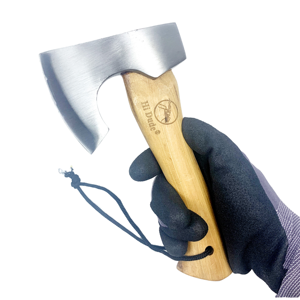 DIN/ANSI/BS/ISO Quality Standard High Carbon Steel Flat Backed DIY Hatchet Short Hickory Wood Handle Spot Clearance Price Offer - Product Image 1