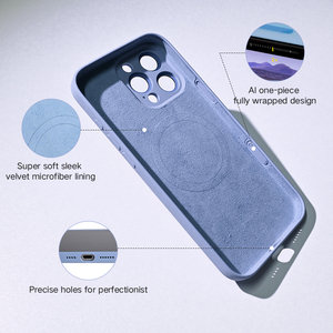 2025 gran oferta totalmente envuelto actualización instantánea Real líquido silicona fuerte imán teléfono caso para iPhone 16 17 Pro Max - Product Image 5