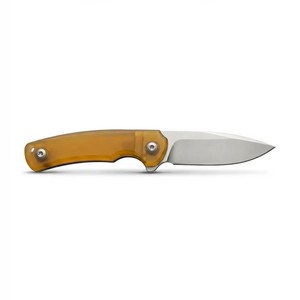 มีดพับแบบ Fixed Blade รุ่น Custom Urban Phantom ขนาด 6.<span class=keywords><strong>1</strong></span> นิ้ว สำหรับงาน DIY OEM EDC ใบมีดทรง Drop Point ขอบมุมเอียง ทำจากเหล็ก D2 ด้ามจับแบบ Full Tang สำหรับเอาตัวรอด  วัสดุ Amber Ultem - Product Image 3