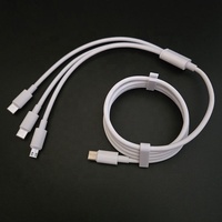Logotipo personalizable Ramas 3 Multi cabeza de carga rápida 8 pines Micro USB tipo C 3 en 1 Cables