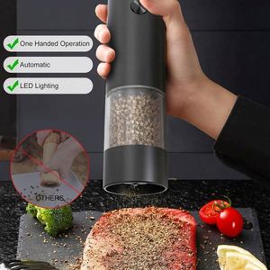 Electric Salt <b>Pepper</b> <b>Grinder</b> Set Automatic <b>Pepper</b> Mill Refillable Adjustable Coarseness LED Light USB Rechargeable 70ml Capacity - Product Image 3