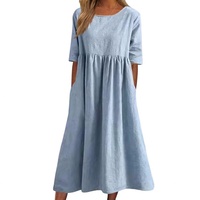 Robe décontractée sans manches pour femme Feitong, coupe ajustée, en tissu peigné, longueur mini, motif floral, écologique, respirante, sublimation, qualité OEM