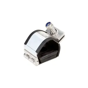 Power Fiber Optic Cable Clip Cable Cleat Single 316 Stainless Steel Cable Cleats
