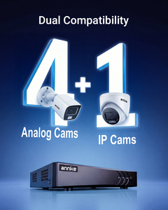 <span class=keywords><strong>Enregistreur</strong></span> DVR Hybride ANNKE 4 Canaux 5 Mégapixels 5-en-1 pour Caméra de Surveillance TVI CCTV avec Détection Humaine et Véhicule AI et Audio <span class=keywords><strong>Coaxial</strong></span> - Product Image 3
