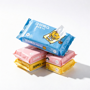 Kakao Friends Travel Toilet Tissues 70 feuilles Soins personnels pour les soins quotidiens de la peau Tous types de peau - Product Image 1