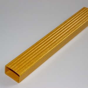Perfil de Escalera de Fibra de Vidrio Moldeado a Medida, Tubo Rectangular de GRP Amarillo de Alta Resistencia - Product Image 3