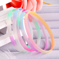 Bracelets de mariage unisexes, produits promotionnels pour la Saint-Valentin, idées cadeaux, ensemble de bracelets en silicone personnalisés
