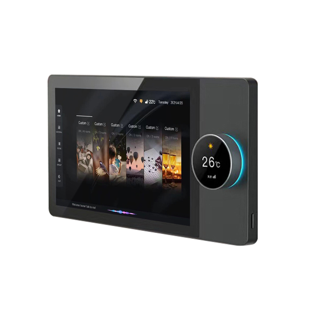 8 Inch Smart Home Wifi Zigbee Automation Gateway Background Music Amplifier With Big LCD Alexa Voice Control