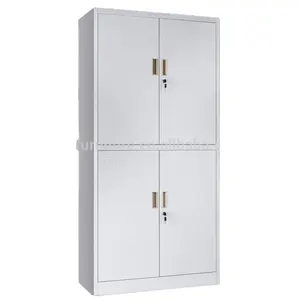 Modern 4-Shelve Storage Filing Cabinet with Glass Door Steel Swing Office Furniture for School Gym Hotel