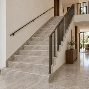 Dalles de marbre gris naturel polies pour villas, cuisines, hôtels, salons, salles de bain, murs et sols – Design moderne et écologique - Product Image 6