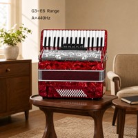 Accordéon professionnel 34 touches 60 basses, instrument de musique pour adulte, idéal pour les examens, la pratique solo et les performances