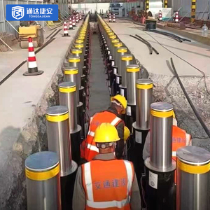 Yol bloğu güvenlik bariyeri bakım kolaylığı aydınlatma seçenekleri yükseklik özelleştirilmiş otomatik geri çekilebilir baba çıkarılabilir direkler - Product Image 6