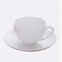 Ensemble tasse et soucoupe en céramique blanche, tasses à café en porcelaine avec soucoupes, tasse à thé côtelée en relief pour café, maison, cuisine, hôtel