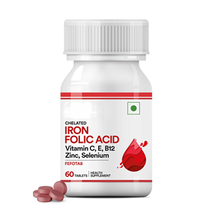 Complément alimentaire multivitaminé quotidien certifié GMP, comprimés de fer avec acide folique, vitamine C, vitamine B12, sélénium et zinc - Product Image 1