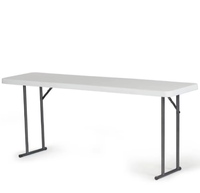 Table pliante en plastique de rectangle de conférence portative de 6 pi de vente chaude pour des événements extérieurs d'intérieur