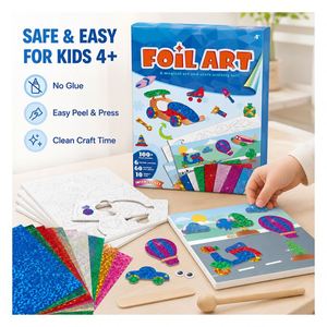 Kit d'art en feuille DIY écologique, autocollants en EVA pailletés, créatures de la forêt, activité créative, cadeau d'anniversaire pour enfants - Product Image 4