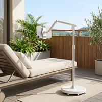 Support de sol pour tablette mobile Saving Spotlight L63, rotation à 360°, bras télescopique, support en aluminium couleur or crème pour regarder des films au lit