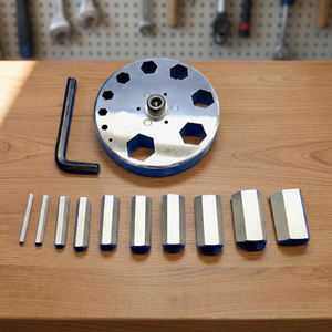 Ensemble de coupe-disques hexagonaux, outil professionnel pour la fabrication de bijoux en or, argent, laiton, cuivre, artisanat métallique, outils de bijoutier |   G589J-03 - Product Image 2