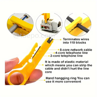 Kit d'outils de réseautage ensemble de dénudeur de fils Ethernet testeur de câbles LAN réparation RJ45 110 pince à sertir manuelle ordinateur de Communication