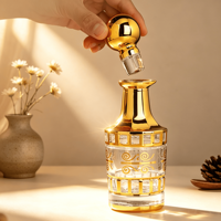 Nouveauté : flacon en verre pour huile essentielle de style moyen-oriental, 150 ml, 250 ml, huile parfumée Attar, huile de oud arabe de luxe