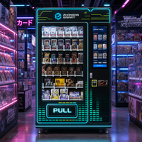 Distributeur automatique de cartes à collectionner intelligentes Europe 24 7 avec systèmes de paiement avancés par code QR pour les passionnés d'anime et de TCG