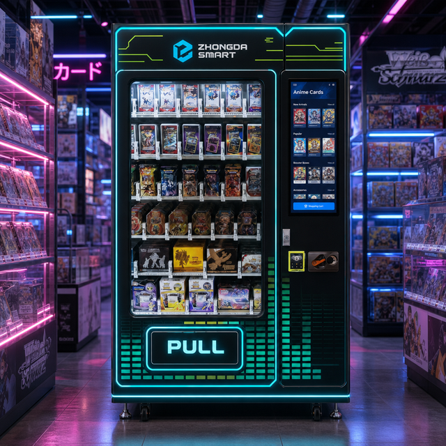 Europe 24 7 Smart Trading Card Vending Machine with Advanced QR Code Payment Systems for Anime and TCG Enthusiasts