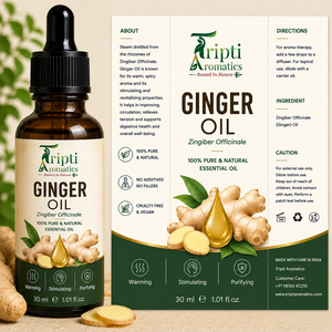 Huile de gingembre naturelle à l'arôme épicé riche pour applications culinaires, mélanges aromatiques, produits d'assaisonnement, formulation alimentaire - Product Image 3