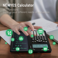 Newyes 16 chiffres Mini calculatrice solaire de poche bloc-notes 6.5 pouces calculatrice scientifique avec tablette d'écriture Lcd et stylet