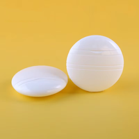 50g PE Flip Round Cosmetic Packaging Crème pour le visage Lotion Sous-bouteille Bouteille en forme d'oeuf pour la crème solaire et l'emballage de la crème pour les mains