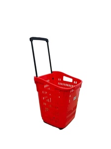 55L en plastique rouleau de chariot à <span class=keywords><strong>panier</strong></span> à provisions <span class=keywords><strong>avec</strong></span> <span class=keywords><strong>4</strong></span> <span class=keywords><strong>roues</strong></span> - Product Image 1