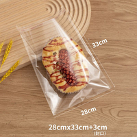 Sachet d'emballage transparent pour biscuits flocons de neige, pâtisseries, nougats, gâteaux, bonbons, sachet individuel auto-scellant