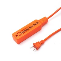 Rallonge électrique triple standard américaine, prise de courant américaine à 3 trous, multiprise électrique