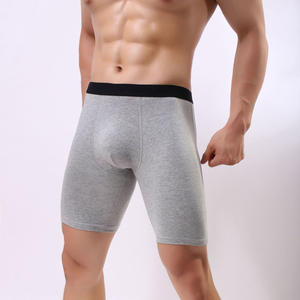 अधिकतम कस्टम पुरुषों के जैविक कपास प्लाड बॉक्सर के साथ बड़े आकार के लंबे पैर के ट्रंक अंडरवियर कस्टम लोगो के साथ आरामदायक - Product Image 5