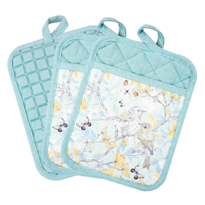 Moufles de four en coton imprimé avec doublure en coton – Gants de cuisine anti-brûlure résistants à la chaleur de qualité alimentaire pour micro-ondes et four - Product Image 1