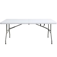 Table pliante en plastique personnalisable pour étude et décrochage portables en plein air, caractéristique pliable de conception de moule de soufflage de loisirs