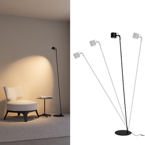 Canapé en tissu de style scandinave avec lampe de lecture au sol assortie, lumière douce pour protéger les yeux, pour salon et chambre à coucher - Product Image 1