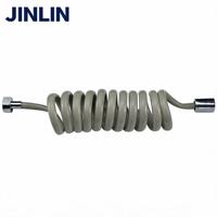 JINLIN Connecteur flexible en PVC de haute qualité pour pulvérisateur de bidet 1/2 3/8 pouce, anti-fuite, connexion rapide, incassable, 250 psi, pour tuyau de salle de bain