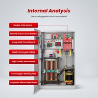 Régulateur de tension triphasé haute puissance AC WF.EL SBW-250KVA 300KVA 350KVA avec écran LCD, sortie 380V, efficacité 98%