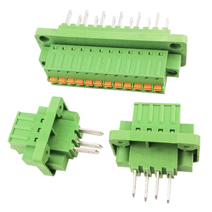 3,81 mm Rastermaß Komplettes Stecker- und Buchsen-Steckverbinder-Set mit Flansch, Werkzeuglose Pressverbindung - Product Image 5