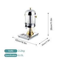 YITIAN Porte-boissons pour buffet commercial en acier inoxydable Distributeur de verre libre-service pour jus de soda fruits pour restaurants hôtels