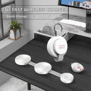 <span class=keywords><strong>Cargador</strong></span> Inalámbrico 3 en 1 Plegable para Dispositivos Electrónicos de Consumo, Soporte Magnético Portátil Multifuncional de Carga Rápida para Teléfono - Product Image 2