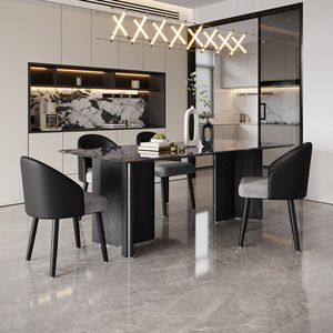 Mini Dairy Marble <b>Dining</b> <b>Table</b> Rectangle 180cm Stable Design For <b>Dining</b> Room - Product Image 2